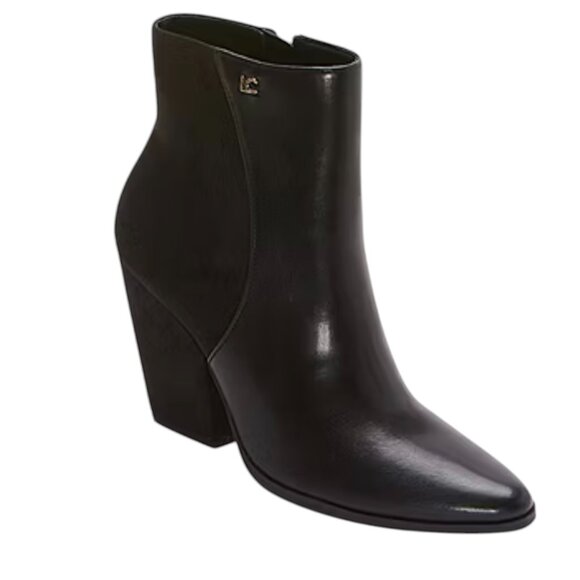 Liz‎ Claiborne Women's Utopia Black Block Heel Booties Size 11M - Picture 1 of 14